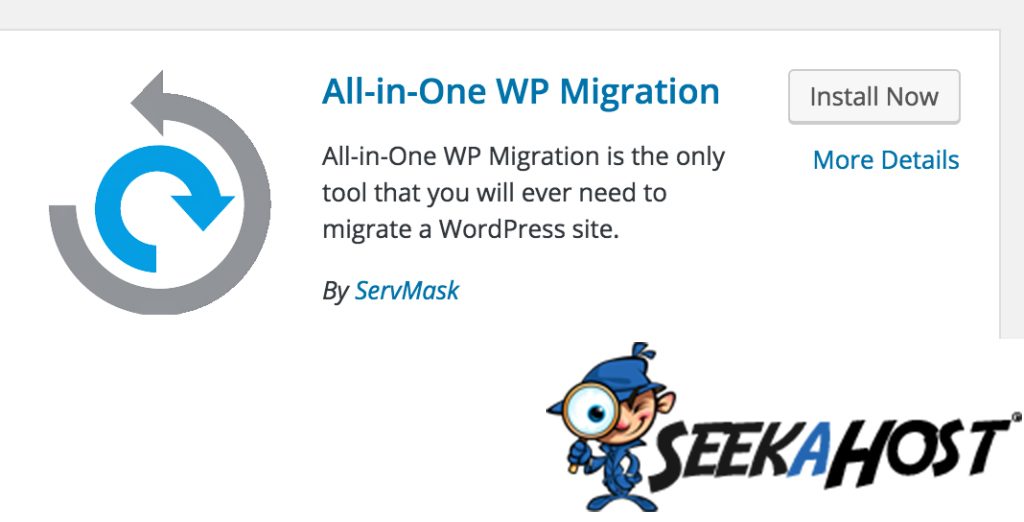 all in one migration seekahost