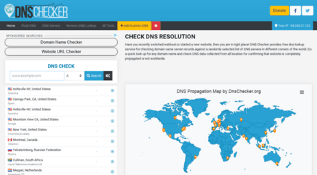 DNS Checker Lookup