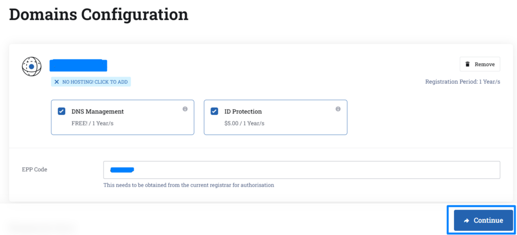 Domain Configuration