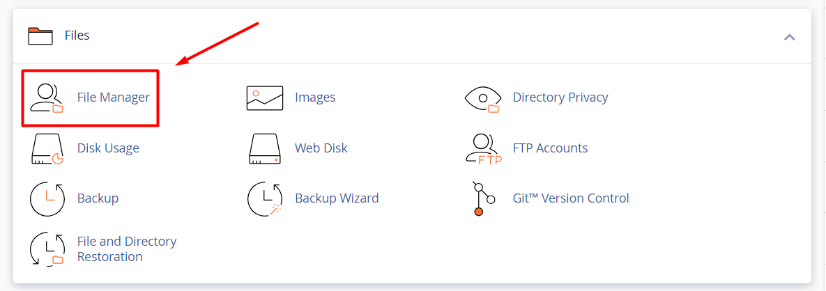 File Manager cPanel