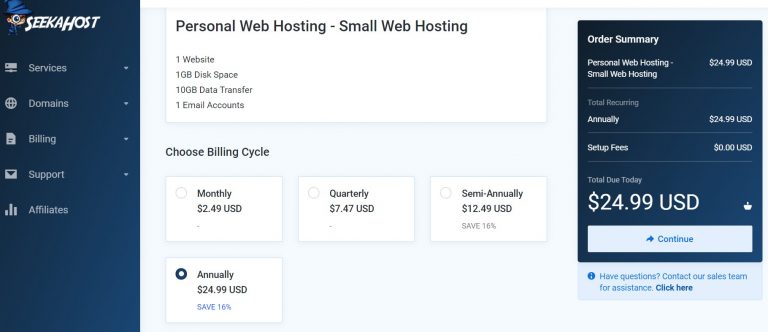 Choosing-the-annual-package-with-SeekaHost