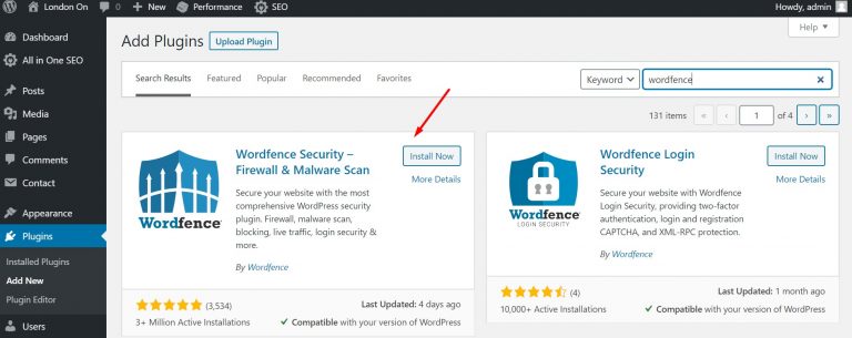 Installing-Wordfence-Security-Plugin