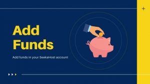 Add funds in SeekaHost account