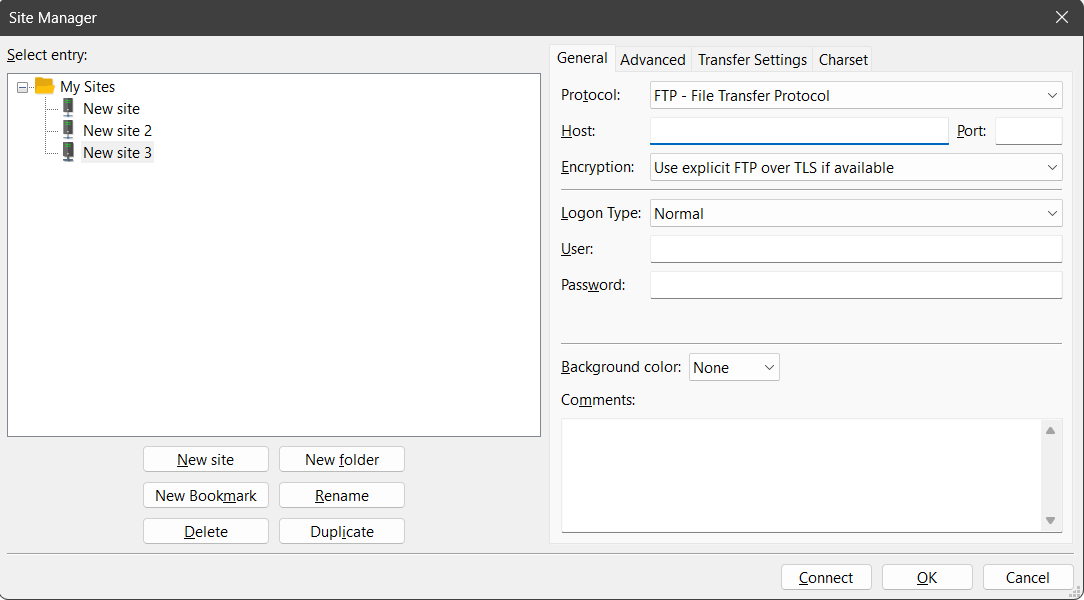 FTP Setup and Connection