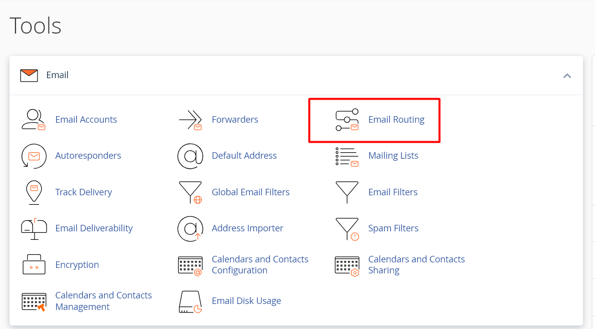 Email Routing - cPanel