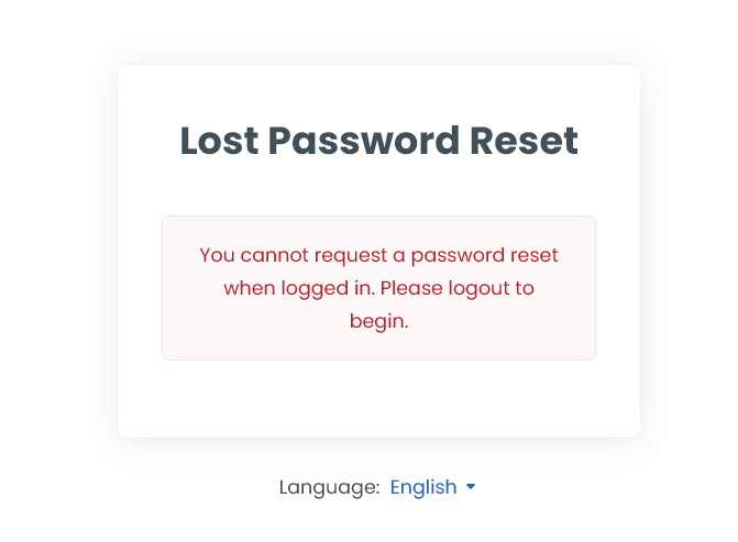 Reset Password Failed - SeekaHost Client Area